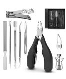 Professional Ingrown Toenail Treatment Kit - 9pcs Podiatrist Clippers for Thick, Ingrown, and Side Nails - Surgery Grade Pedicure Tool for Men & Seniors - Buy Online on GoSupps.com