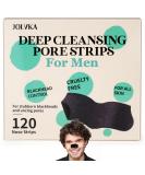Blackhead Remover Pore Strips for Men - 120 Deep Cleansing Charcoal Nose Strips | Unclogs Pores & Improves Skin Texture - Buy Online on GoSupps.com