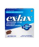 ex-lax Regular Strength Chocolated Stimulant Laxative Constipation Relief Pills for Occasional Constipation, Chocolate Laxatives - 48 count 48 Count (Pack of 1) - Buy Online on GoSupps.com