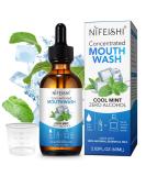Odor Reduction Mint Concentrated Mouthwash - Travel Size with Spearmint & Tea Tree Oil for Fresh Breath | Healthy Mouth Care - Buy Online on GoSupps.com