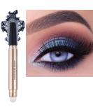 Saubzean Eyeshadow Stick - Waterproof Matte Cream Crayon with Smudger in Silver Gray Shimmer - Buy Online on GoSupps.com