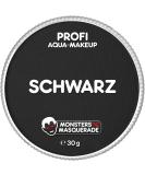 Monstersn Masquerade Profi Aqua Schminke Schwarz 30G - Water-Based Face & Body Makeup for Theater & Kids | Perfect for Creative Costumes - Buy Online on GoSupps.com