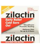 Zilactin Cold Sore Gel 0.25 oz - Pack of 2 | Medicated Gel for Fast Relief - Buy Online on GoSupps.com