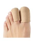 Sumiwish Toe Cap Protection - 10-Pack Soft Gel Lined Fabric Caps for Closed Toe Shoes | Prevent Blisters Corns & Comfort - Beige Medium - Buy Online on GoSupps.com