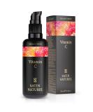 Vitamin C Serum 100ml - Hyaluron & Bio Aloe Vera - Vegan Facial Care for Women - Dark Circle & Pigment Spot Remover | Satin Nature - Buy Online on GoSupps.com