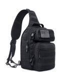 Tactical Sling Bag Pack - Military Assault Shoulder Backpack - Black - Buy Online on GoSupps.com