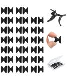 20 Pairs 2.5mm Butterfly Shape Silicone Glasses Nasal Pads - Soft Slipproof Adhesive for Comfort (Black) - Buy Online on GoSupps.com