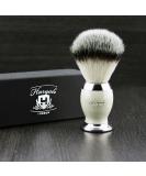 Premium Badger Hair Shaving Brush - Silver Tip Metal Base Ivory | Men's Grooming Essentials - Buy Online on GoSupps.com