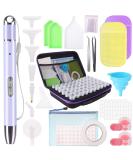 Genround Diamond Painting Storage Containers - 60 Slots Organizer with Tools for Diamond Art Craft and Jewelry Beads - Includes Pen with Light | Diamond Painting Accessories Kit - Buy Online on GoSupps.com
