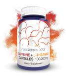 Caffeine and L-Theanine Capsules - 60 Pills, 100mg Caffeine, 200mg L-Theanine - Natural Nootropic Supplement for Energy Boost, Mental Focus, Alertness - Coffee Alternative - 60 Count - Buy Online on GoSupps.com