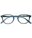 Opulize Zen Reading Glasses | Round Frame | Spring Hinges | Scratch Resistant | Shiny Turquoise | Unisex | +3.00 Magnification - Buy Online on GoSupps.com
