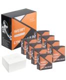 WEIMY Gym Chalk Blocks - Moisture Absorbing Magnesium Carbonate Chalk for Gymnastics, Rock Climbing, Weightlifting - Easy Grip for Power Lifting - 8 Pack - Buy Online on GoSupps.com