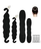 Uraqt Hair Bun Maker Set - 4 Pieces Hair Knot & Styling Donut Roll for Women & Girls | Perfect for Ballet & Elegant Hairstyles - Buy Online on GoSupps.com