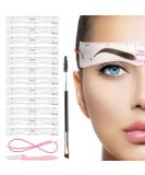 Teuvo Eyebrow Template Set - 12 Stylish Stencils & Brush for Quick 3-Minute DIY Eyebrows | Reusable & Beginner-Friendly - Buy Online on GoSupps.com