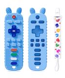 Scuwtocn Silicone Teether Toys for Baby 6-12 Months | Remote Control Shape Teething Toy - Sky Blue - Buy Online on GoSupps.com