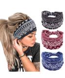 Bohend Boho Headbands - Wide Knotted Hair Bands with Fashion Printing for Women and Girls - Buy Online on GoSupps.com