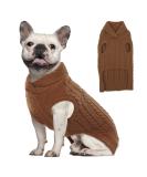 Hjumarayan Dog Sweater - Soft & Warm Knit Sweater for Medium-Sized Dogs | Reversible Design for Yorkshire & French Bulldogs (Brown M) - Buy Online on GoSupps.com