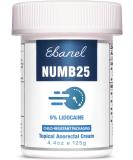 Ebanel 5% Lidocaine Numbing Cream 4.4oz | Maximum Strength Topical Anesthetic Pain Relief for Hemorrhoid Treatment | Infused with Aloe Vera and Vitamin E - Buy Online on GoSupps.com