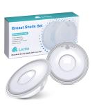 Lictin Reusable Breast Milk Collection Shells - Soft, Flexible Nursing Cups for Breastfeeding - 30ML/2PCS with Knitted Storage Bag - Buy Online on GoSupps.com
