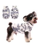 Cit toile Warm Winter Dog Sweater - Soft Knitted Turtleneck Coat for Small & Medium Pets in Blue - Comfortable Cold Weather Pet Clothing - Buy Online on GoSupps.com