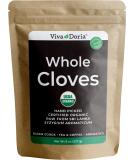 Viva Doria Organic Whole Cloves - 8 Oz Resealable Bag | Handpicked Indonesian Clove Buds | USDA Certified | Single Pack - Buy Online on GoSupps.com
