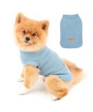 Soft Cotton Vest T-shirts for Small & Medium Dogs - Breathable Summer Clothing for Puppies & Cats - Paidful Blue Sleeveless Tees - Buy Online on GoSupps.com