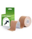 Uncut Kinesiology Tape - Waterproof Athletic Tape for Muscle Support Knees Shoulders & Plantar Fasciitis | Hypoallergenic 2 x 16 ft Beige - International Shipping Available - Buy Online on GoSupps.com