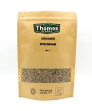 Organic Rye Grain 1kg - GMO-Free Whole Grain for Baking & Cooking - Vegan Raw Certified - Nutritious & Flavorful - Thames Organic - Buy Online on GoSupps.com