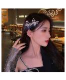 Iaceble Rhinestone Butterfly Hairclip - Gold Crystal Hair Barrette for Weddings & Bridal - Women's Decorative Accessories - Buy Online on GoSupps.com