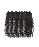 Melisay Box Braids Crochet Hair Extensions - 5 Packs Curly 50.8 cm Synthetic Afro Kinky Braiding Hair for Black Women - Passion Twist & Goddess Faux Locs - Color 1B - Buy Online on GoSupps.com