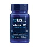 Life Extension Vitamin D3 25 mcg (1000 IU) Softgels for Bone & Immune Health - Non-GMO - Gluten Free - 90 Count - Buy Online on GoSupps.com