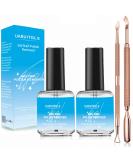 Buy Gel Nail Polish Remover 2 Pack - Non-Irritating Ultra-Powerful with Cuticle Pusher & Scraper | International Shipping Available - Buy Online on GoSupps.com