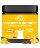 Organic Vegan Prebiotic & Probiotic Gummies for Kids - Peach Mango Flavor - 2 Billion CFU - 60 Gummies (30 Days) - Buy Online on GoSupps.com