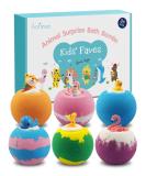 6Pcs Aofmee Bath Bombs for Kids - Fun Foam Bath Additives & Perfect Gifts for Children & Women - Ideal for Birthdays Christmas & Valentine's Day - Buy Online on GoSupps.com