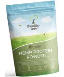 Organic Hemp Protein Powder - TheHealthyTree Company - European Harvest - Vegan, High Omega-3 Iron Amino Acids Magnesium - Raw Unflavoured - 300g - Buy Online on GoSupps.com