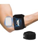 Supregear Elbow Brace Support Strap - Adjustable Compression Sleeve for Tendonitis & Tennis - Unisex Forearm Wrap for Sports Injury Recovery - Black - Buy Online on GoSupps.com