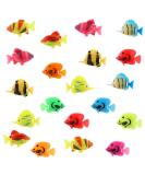 Cobee aquarium plastic fish 20 pieces of artificial floating fish figures realistic moving fish ornament tropical fish decorations for aquarium bathing toys - Buy Online on GoSupps.com
