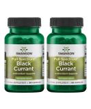 Swanson Full Spectrum Black Currant 400mg - 60 Capsule Pack (2 Pack) - Premium Antioxidant Supplement for Immune Support - International Shipping Available - Buy Online on GoSupps.com