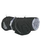 Hurtta Monsoon Dog Raincoat - Waterproof Jacket with Reflectors for Dogs | Blackberry Black 55 cm (22 in) - Buy Online on GoSupps.com