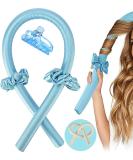 Locken Sponge - H tzlos Curling Sponge Curlers for Overnight Curls | Heatless Curling Iron Headband & Silk Straps - Create Beautiful Curls While You Sleep - Blue - Buy Online on GoSupps.com