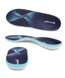 Orthopedic Metatarsal Insoles for Men & Women - Relief for Plantar Fasciitis Flat Feet & Heel Spurs - Heavy Duty High Arch Support (Size 10-10.5 Men / 12-12.5 Women) - 290MM Blue - Buy Online on GoSupps.com