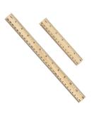 2 Pack Wooden Ruler 6 Inch 12 Inch Rulers Bulk Wood Measuring Ruler for Students Office School Supplies 2 Scale (15 cm and 30 cm) - Buy Online on GoSupps.com