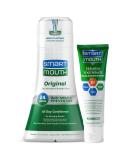 SmartMouth Original Activated Mouthwash & Premium Zinc Ion Toothpaste | 24-Hour Freshness | Mint Flavor - Buy Online on GoSupps.com
