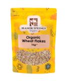 Organic Wheat Flakes 1kg by Manor Springs Organic - Buy Online on GoSupps.com