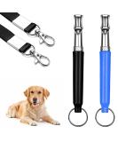 Professional Dog Whistle Set - Ultrasound Pipe & Training Whistle for Bark Control | 2 Pieces in Black & Blue - Buy Online on GoSupps.com