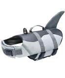 Izefia Dog Swimming Jacket - Protective Gray Swim Vest for Small & Large Dogs | Shark & Mermaid Design - Buy Online on GoSupps.com