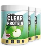Clear Protein Vegan 1080g - Delicious Green Apple Vegan Whey Protein Drink | High-Quality Pea Protein Hydrolysate | 56% Protein | 3 Pack - Buy Online on GoSupps.com
