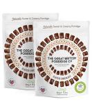 Great British Porridge Co. Classic Chocolate Gluten-Free Instant Oatmeal - 2 x 385g Pouches | Naturally Sweet & Creamy | 100% Natural Plant Based High Fibre Oats - Buy Online on GoSupps.com