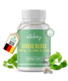 Buy Vitabay Ginkgo Biloba 6000 mg - 180 Capsules | 24% Flavone 6% Lactone | High-Quality Lab-Tested | International Shipping Available - Buy Online on GoSupps.com