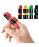 Moicainy 4-Piece Medical Finger Rails Set - Bandages for Middle Ring Index & Small Fingers in Red Yellow Green Black - International Shipping Available - Buy Online on GoSupps.com